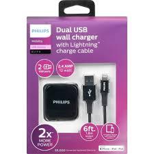 Philips Wall Charger Charging Kit USB-A