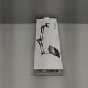 Foldable Tablet Stand, Tablet Stand Adjustable for Bed,Universal Flexible Tablet Holder with 360 Degree Rotation for iPad/iPhoneX/iPad Pro/N-Switch,or Other 4.5~12.9 Inches Devices (Black)