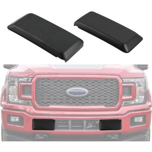 Replacement for Front Left Driver & Right Passenger Side Bumper Guard Pad Cap Inserts End Cover 2018-2020 Ford F150 F-150 JL3Z17E810AB