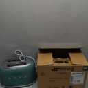 SMEG 2 Slice Toaster with 6 Presets and Defrost Function and Removable Crumb Tray (Jade)