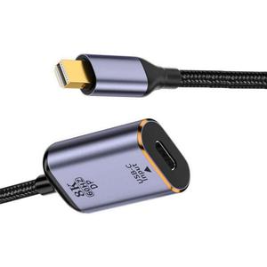 cablecc USB-C Type C Female Source to Mini Displayport DP 1.4 Sink HDTV Cable 8K@60hz 4K@120hz for Tablet Phone Laptop