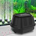 AquaMiracle Quiet Aquarium Air Pump Fish Tank Air Pump, High Pressure Aquarium Bubbler, Adjustable Flow Fish Tank Bubbler, Ideal for Aquarium, Pond, Hydroponic (10W/317GPH(Up to 300 Gal Tanks))