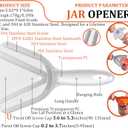 Uinxan Jar Opener for Weak Hand & Seniors with Arthritis,Easy Twist Off Bottle Caps,Patent | Unique Kitchen Gadgets,Handheld Lid Top Open for Elderly/Women/Men (Blue)