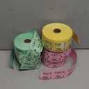 INDIANA TICKET CO. 1000 Count Double Roll Raffle Tickets (Yellow) -Tickets for Fundraisers, Carnivals, Door Prizes, 50/50 Drawings, Food & Drink, Events, Classroom Rewards -1 of 8 Colors - Made in USA