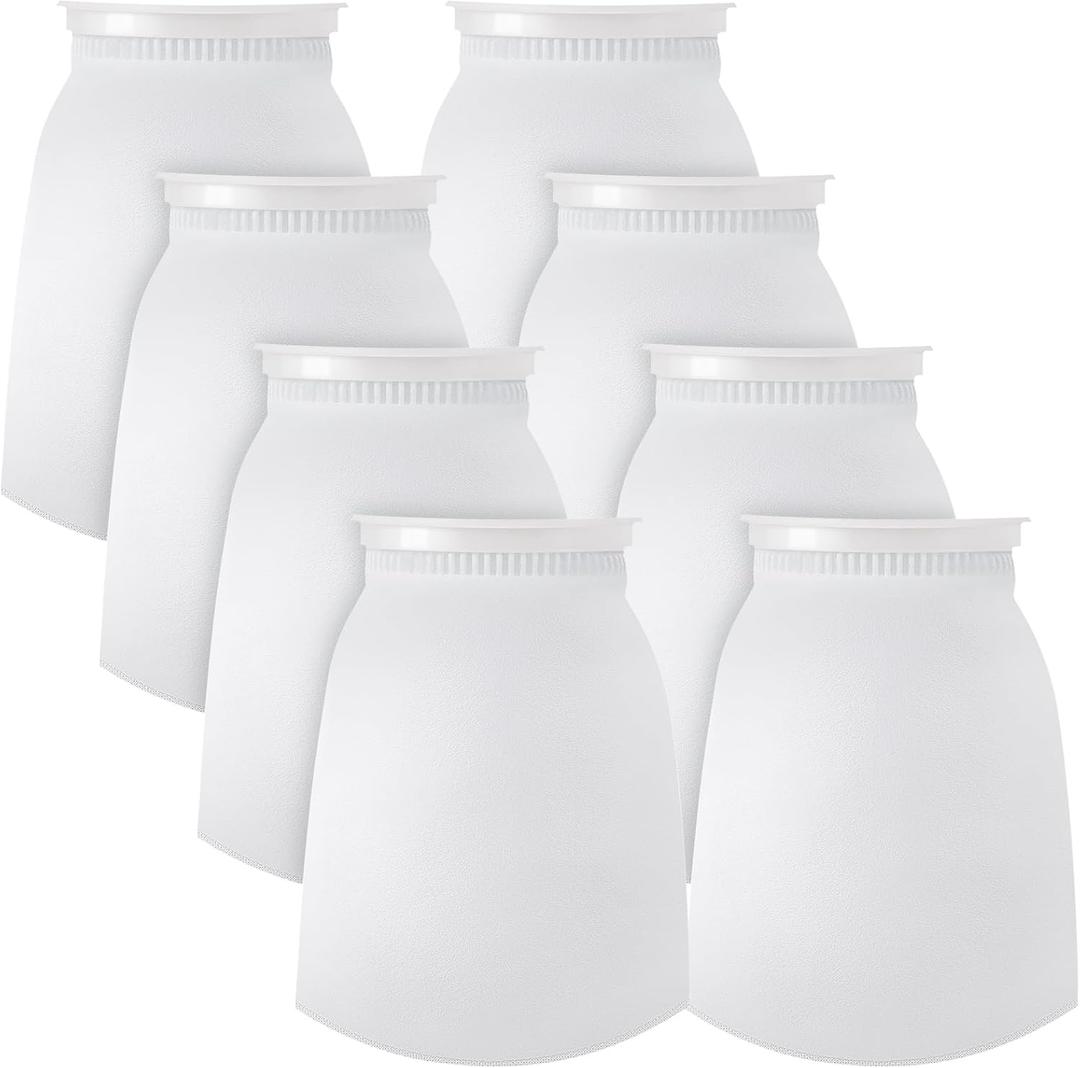 Jecery 16 Pack Ring Filter Socks 200 m Aquarium Filter Bags Aquarium Socks for Tank Sump Saltwater Freshwater(12  7 inches)