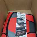 Case-it King Sized Zip Tab School Zipper Binder | 4-Inch D-Rings, 800 Sheet Capacity, 5-Subject Expanding File Folder, Multiple Pockets & Storage Organizer, Shoulder Strap | D-186 Fire Engine Red