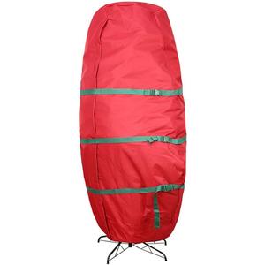 Upright Christmas Tree Storage Bag, Fits Up to 6 Ft/ 9 Ft Tall Artificial Trees, Oxford Cloth - Furniture Dust Cover With Elastic Bandage Large Storage Container (114x254cm, Red)