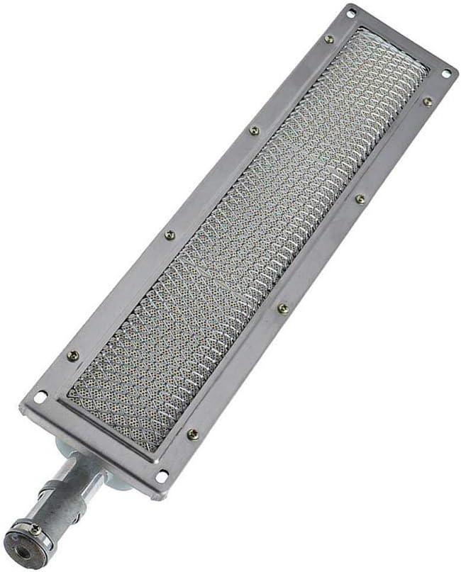 BBQ Infrared Burner Stainless Steel Ceramics Gas Burner Infrared Ceramic Burner (Square 27.3x3.7inch)