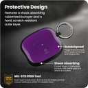 iFace First Class Case [Compatible with AirPods Pro]  Cute Shockproof Hybrid Dual Layer [Hard Cover + Bumper] Keychain Protective Case [Drop Tested]  Purple