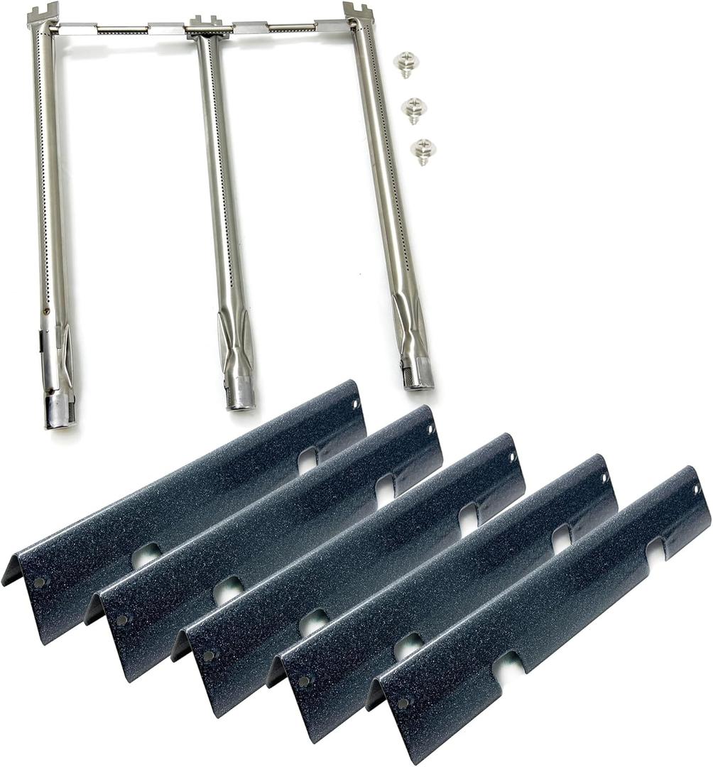 Direct store Parts Kit DG270 15.3 7636 Snow Porcelain Flavorizer Bars & 69787 Grill Burner Tubes for Weber Spirit & GS4 Spirit II 300 Series Spirit E-310 E-320 S-320 E/S330 with Front Mounted Control