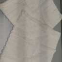 ZLINA Set of 2 Cream White Faux Fur Decorative Throw Pillow Covers Fluffy Striped Pillowcase Cushion Covers 18 x 18 Inch Decor Sofa Couch Bedroom