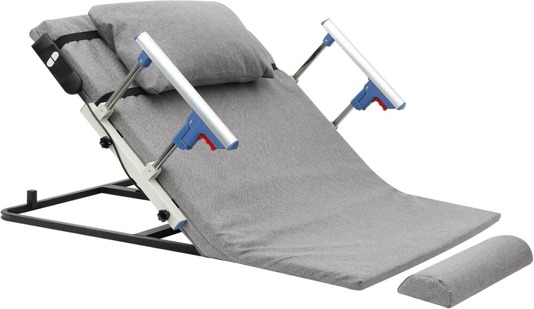 Adjustable Electric Lifting Bed Backrest for Elderly, Pregnant Women Limited Mobility  Premium Linen Fabric High-Density Foam  330 lbs Capacity  Quiet Motor, 2-80 Adjustable Angle