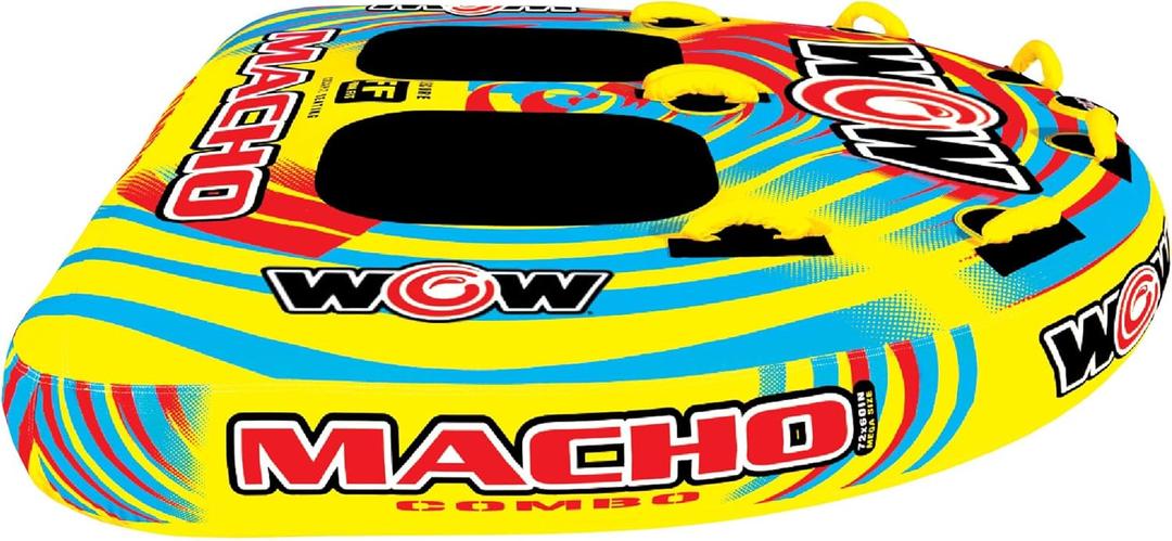 WOW Sports Macho Combo Towable Tubes for Boating, Accessories for Tubing, Water Tube for Boats