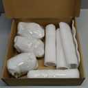 Vintage Silver Christmas Mercury Glass Ornament Set 7.87 Inch Glass Finial Ornaments 3.15 Inch Hanging Balls for Christmas Tree Decorations Xmas Holiday Home Decor