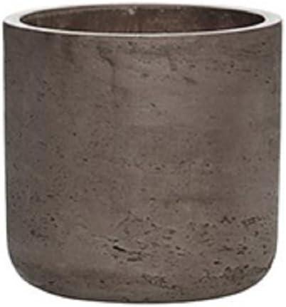 Small Planter Color: Chocolate Washed Brown - Fiberglass indoor and outdoor Flower Pot 5"H x 5"W - by Pottery Pots