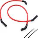 Spark Plug Wires Compatible with Harley H-D FLT FLHT FLHR FLTR 2009-2015, Thickness 10mm, Red Color