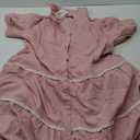 PRETTYGARDEN Women's Summer Button Down Shirt Dress Short Puffy Sleeve Tiered Ruffle Flowy Long Maxi Dresses (Pink, Size XXL)