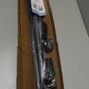 Tension Curtain Rod 51-165In(4.25-13.75Ft), Extra Long Outdoor Curtain Rod No Drilling for Window or Bathroom Patio, Adjustable Spring Shower Rod, Easy to Install Never Rust, Rod Diameter 1.26In-Black