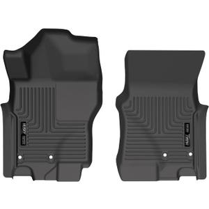 Husky Liners Weatherbeater Floor Mats | Fits 2022-2026 Nissan Frontier, Crew & King CAB ONLY | Front Row, 2-pc Black - 13521
