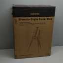 VISWIN French Easel for Painting with Palette, Shoulder Strap & Storage, Adjustable Beech Wood Travel Art Easel Stand, Portable Sketchebox Plein-Air Easel for Adults, Artists, Table Top & Floor Use (Natural)