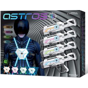 Winyea Tag Laser Tag Rechargeable, Lazer Tag Guns for Kids Gifts for Teens & Adults, Family Games and Teenage Group Activity Outdoor Cool Toy, Ages for 8 9 10 11 12+ Years Old Boys & Girls (4 Pack-With Vest)