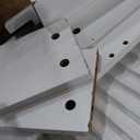 DWVO 6 Drawer Dresser with Waveform Fluted Panel, Wider Modern Closet Dressers Chest of Drawers, Wood Storage Dresser Organizer for Dorms, Flats, Hallways, White (15.7"D x 47.2"W x 32.5"H (6 Drawers))