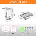 Magnetic Door Stopper WYGWP Adhesive Adjustable Door Stop Wind Stopper for Bottom of Door Suitable for 5-30 mm Door Gaps