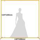 Asee'm 6.6FTx6.6FT Gold Wedding Arch Backdrop Stand Square Metal Rectangular Arch Frame for Ceremony Party Birthday Bridal Baby Shower Anniversary Arbor Balloon Decoration, 6.6x6.6FT
