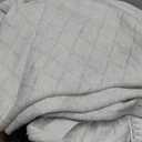 WhatsBedding 3 Inch Mattress Topper Queen Size, Egg Crate Queen Mattress Topper Fiber Cover Memory Foam Filled Soft with Removable Washable Cover (80x60x3in) (White)