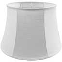 Tootoo Star Brown Large Drum Lamp Shade for Chandeliers Floor Light and Table Lamp,12x16x11" Spider,Fabric Natural Linen Hand Crafted (White)