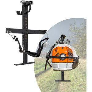 ELITEWILL Backpack Blower Rack for Trailers Universal Storage Holder with Adjustable Holding Base Fit 22" to 26" Blowers for Open Enclosed Trailers Landscape Trucks