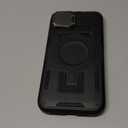 Camera Stand Case for iPhone 15 Plus, [Compatible with Mag Safe] [Lens Cover] 2024 Version Military Grade Protective Soft Case for iPhone 15 Plus 6.7 inch Men Women, Black