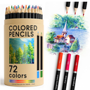 Colored Pencils for Adult Coloring Books, 72 Colors Drawing Pencils with Oil-Based Cores, Professional Art Supplies for Artists, Coloring Pencils for Adults, Color Pencils Set for Beginners and Teens.