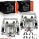 A-Premium Rear 2PCS Disc Brake Caliper Assembly with Bracket Compatible with Honda and Acura Models - Pilot 2003-2008, MDX 2001-2006