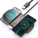 Fast Wireless Charger, Dual 20W Max Wireless Charging Pad Compatible with Apple iPhone 15/14/13/12/Pro Max/Pro/Plus, AirPods pro/2/3, Wireless Phone Charger for Samsung Galaxy S24/S23/S22