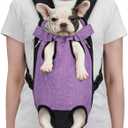 PetAmi Dog Carrier Backpack, Adjustable Pet Cat Front Carrier Backpack, Ventilated Dog Chest Carrier for Hiking Camping Travel, Sling Bag for Small Medium Dog Cat Puppies, Medium, 9-13 lbs, Purple