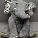 Giant Elephant Stuffed Animal Plush Soft Toy, Large Jumbo 25" Cute Big Size Huge Fluffy Plushy Fat Plushie, Birthday Gifts for Kid