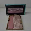 Logitech Wave Keys Wireless Ergonomic Keyboard with Cushioned Palm Rest, Comfortable Natural Typing, Easy-Switch, Bluetooth, Logi Bolt Receiver, for Multi-OS, Windows/Mac - Rose