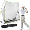 Champion Sports Rhino Flex Golf Net - 7' x 7' Practice Net with Target for Enhanced Precision