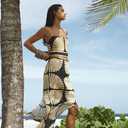 Women's Lace Up Sandals Strappy Flats Gladiator Wrap Flip Flop Tie Open Ring Toe Summer Shoes (7, Nude)