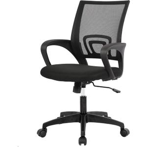 PayLessHere Home Office Chair Desk Computer Chair Adjustable Ergonomic Lumbar Support Armrest Executive with High Density Mesh 360 Degree Swivel Chair for Men Women Adults, Black