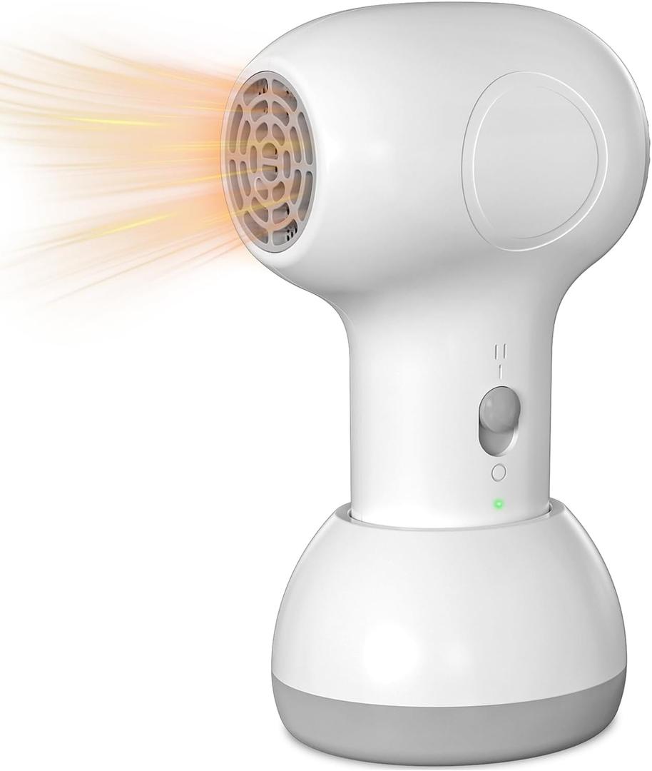 Cordless Hair Dryer for Baby, Kids Model with Charging Base, Gentle Airflow Mini Hair Dryer, Portable Travel Design, Small Dryer for Infant Delicate Skin