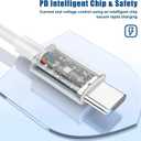 240W USB C to C Charging Cable 6ft, Type C to C Fast Charger Cord Long for Apple iPhone 17 Pro Max/17 Pro/16 Pro/16/15/Macbook Pro/Macbook Air/iPad Pro/Air/Laptop/Samsung Galaxy S25 S24 S23 Ultra/Plus