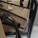 TV Tray Table Set of 2, 6 Height & 3 Tilt Adjustments, Black, 2pcs