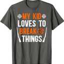 My Kid Trap Shooting Mom Of A Trap Shooter Mother T-Shirt (Small, Black)
