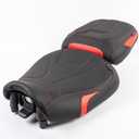 TCT-MOTORPARTS Driver & Passenger Seat Cushion Fits for Suzuki GSXR1000 GSXR 1000 2007-2008 (black+red)