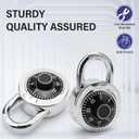 Lock 1 Packs Combination Lock Locker Lock for Gym and School Lockers Safe Combination Padlock Mini Combination Lock (1Pack)