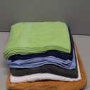 Towel and Linen Mart 100% Cotton 6 Pack Bath Towel Set, Quick Dry, Super Absorbent, Light Weight, Soft, (27 x 54 Pack of 6) Beige, White, Grey, Sky Blue, SAGE Green, Navy