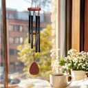 Memorial Gifts Wind Chimes, Memorial Wind Chimes for Loss of Mom Dad Friends, in Memory of WindChimes for Outside, Their Light Remains Sympathy Gifts for Loss of Loved One 26" Inches