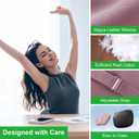 Car Headrest and Lumbar Support Pillow Set,1 Piece, Neck & Back Support for Driver/Passenger Seat, Comfortable & Breathable, Relieves Neck & Back Pain, Ideal for Long Drives (B/Pink)